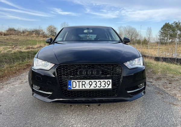 Audi A3 cena 47900 przebieg: 240000, rok produkcji 2013 z Trzebnica małe 466